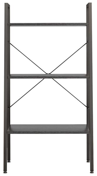 3 szintes fekete állópolc 56 x 35 x 108 cm
