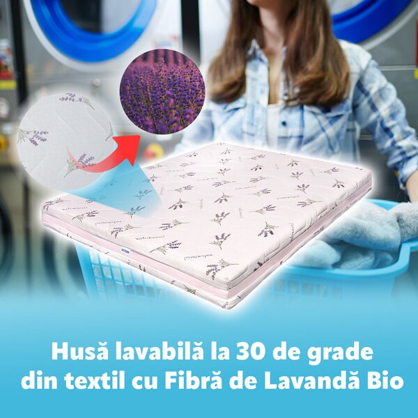 Lavender 4 Fit ortopéd ágymatrac, megfordítható 2 az 1-ben, 100 x 190 cm