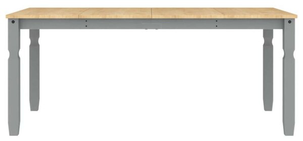 VidaXL Corona Ebédlőasztal - Tömör Fenyőfa - Szürke - 180x90 cm