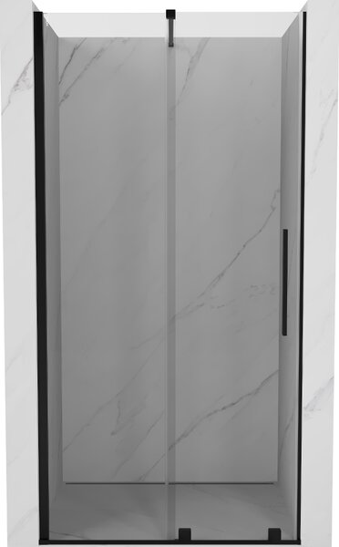 Mexen Velar, nyitható tolóajtó 90x200 cm, 8mm átlátszó üveg, fekete matt, 871-090-000-01-70