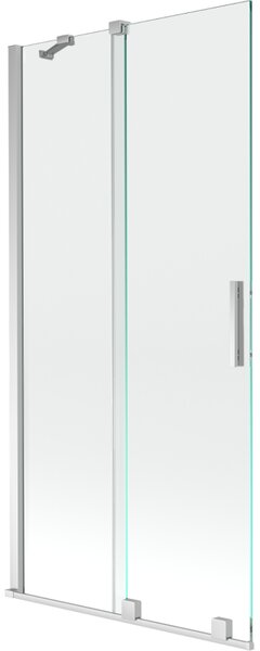 Mexen Velar 2-szárnyú toló zuhanyfal 95 x 150 cm, áttetsző, króm - 896-095-000-01-01