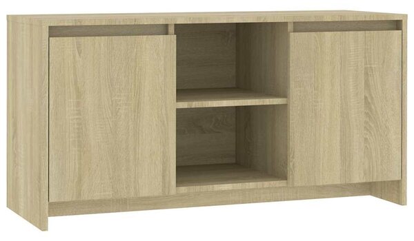 Sonoma tölgy színű szerelt fa TV-szekrény 102 x 36 x 50 cm