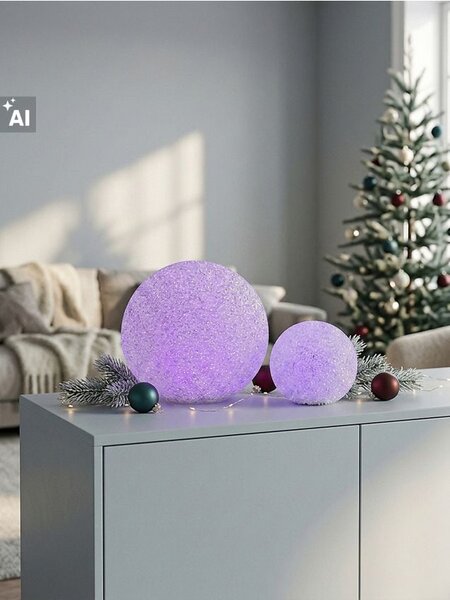 Sinsay - Kerek RGB LED asztali lámpa szett - fehér
