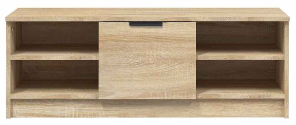 Sonoma-tölgyszínű szerelt fa TV-szekrény 102 x 35,5 x 36,5 cm