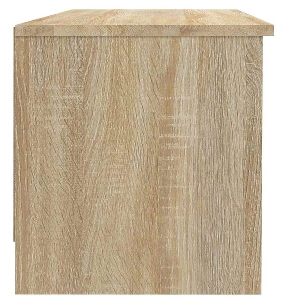 Sonoma-tölgyszínű szerelt fa TV-szekrény 102 x 35,5 x 36,5 cm