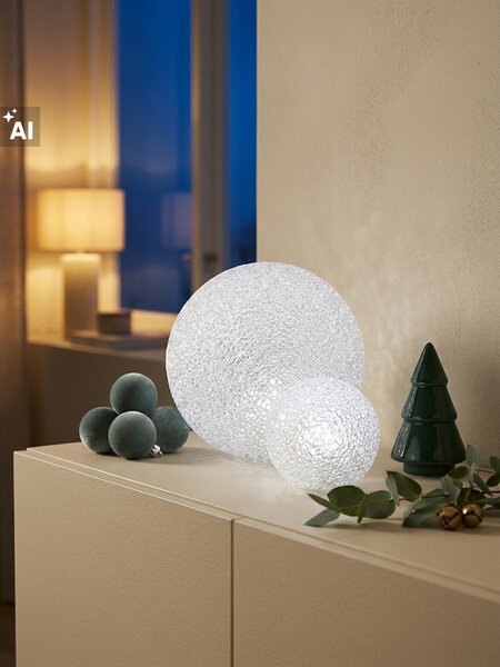 Sinsay - Kerek RGB LED asztali lámpa szett - fehér