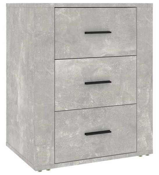 Betonszürke szerelt fa éjjeliszekrény 50 x 36 x 60 cm