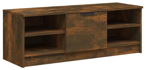 Füstös tölgyszínű szerelt fa TV-szekrény 102 x 35,5 x 36,5 cm