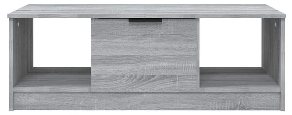Szürke sonoma színű szerelt fa dohányzóasztal 102 x 50 x 36 cm