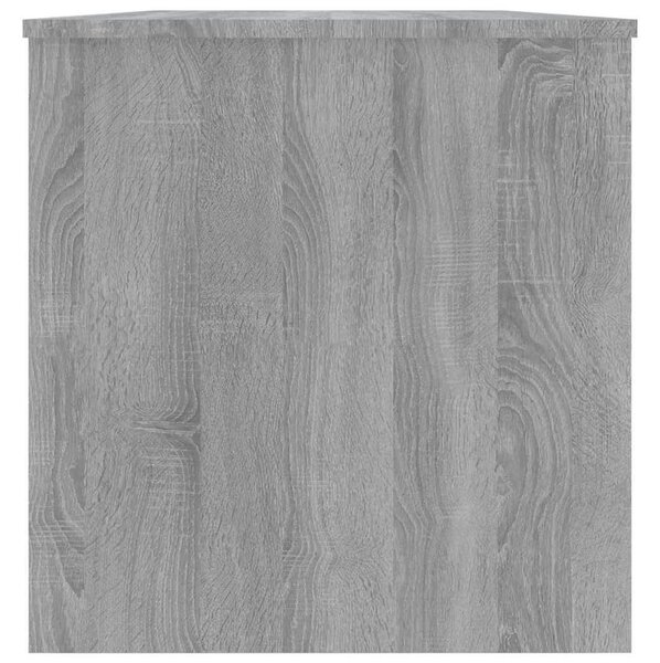 Szürke sonoma színű szerelt fa dohányzóasztal 102x50x52,5 cm