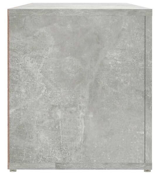 Betonszürke szerelt fa TV-szekrény 100 x 31,5 x 35 cm