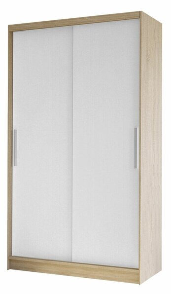Gardróbszekrény Closico Structor I, Laminált forgácslap, 200x100x58cm, Sonoma tölgy, Fehér