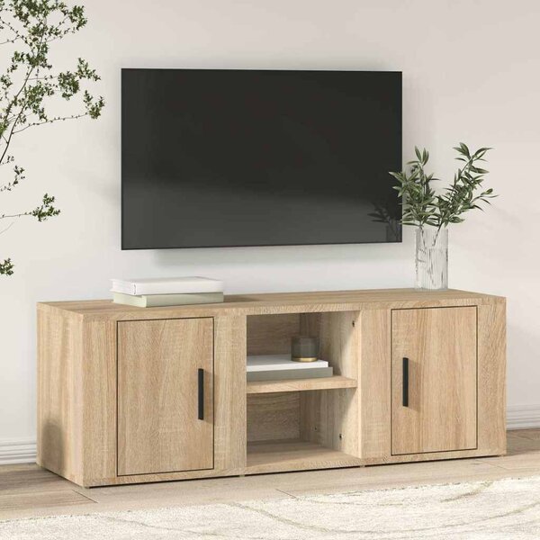 Sonoma tölgyszínű szerelt fa TV-szekrény 100x31,5x35 cm