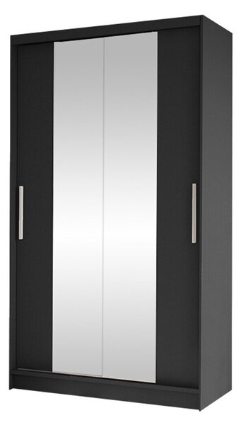Gardróbszekrény Closico Structor II, Laminált forgácslap, 200x100x58cm, Fekete