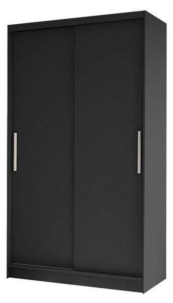 Gardróbszekrény Closico Structor I, Laminált forgácslap, 200x100x58cm, Fekete