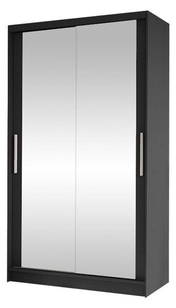 Gardróbszekrény Closico Structor VII, Laminált forgácslap, 200x100x58cm, Fekete