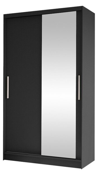 Gardróbszekrény Closico Structor VI, Laminált forgácslap, 200x100x58cm, Fekete