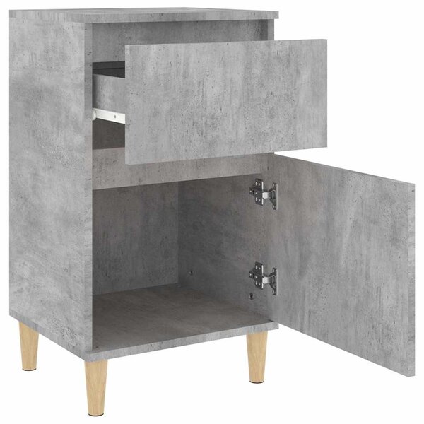 2 db betonszürke éjjeliszekrény 40 x 35 x 70 cm