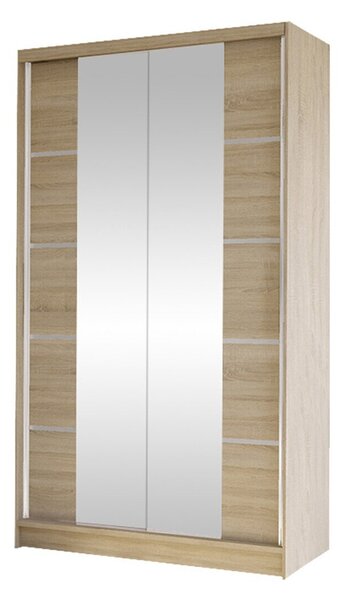 Gardróbszekrény Closico Fractor V, Laminált forgácslap, 200x100x58cm, Sonoma tölgy