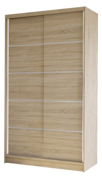 Gardróbszekrény Closico Fractor IV, Laminált forgácslap, 200x100x58cm, Sonoma tölgy