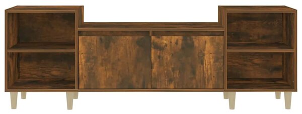 Füstös tölgy színű szerelt fa TV-szekrény 160x35x55 cm