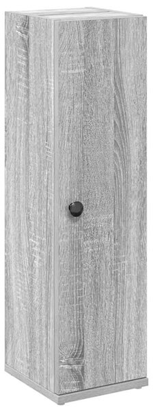 Szürke sonoma fürdőszobaszekrény tekercstartóval 20,5x22x72 cm