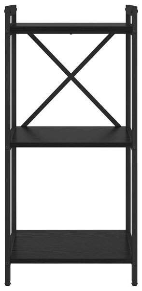 Könyvespolc 40 x 30 x 85 cm Szerelt Fa Fekete tölgy