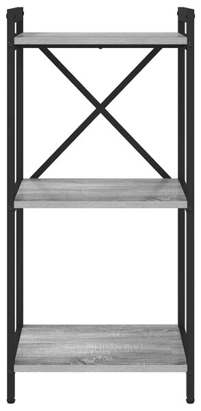 Könyvespolc 40 x 30 x 85 cm Szerelt Fa Szürke sonoma