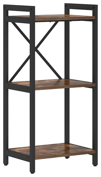 Könyvespolc 40 x 30 x 85 cm Szerelt Fa Füstölt tölgy