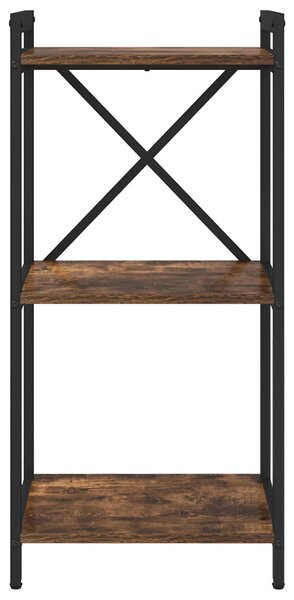Könyvespolc 40 x 30 x 85 cm Szerelt Fa Füstölt tölgy