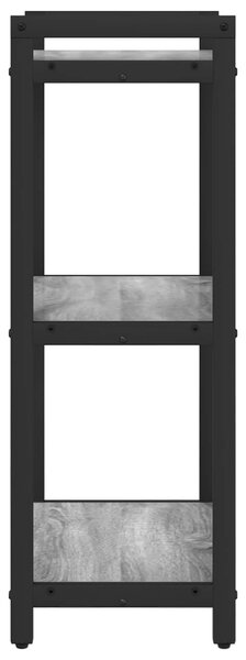 Könyvespolc 40 x 30 x 85 cm Szerelt Fa Szürke sonoma