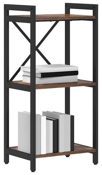 Könyvespolc 40 x 30 x 85 cm Szerelt Fa Füstölt tölgy