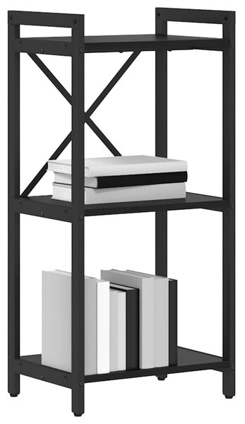 Könyvespolc 40 x 30 x 85 cm Szerelt Fa Fekete tölgy