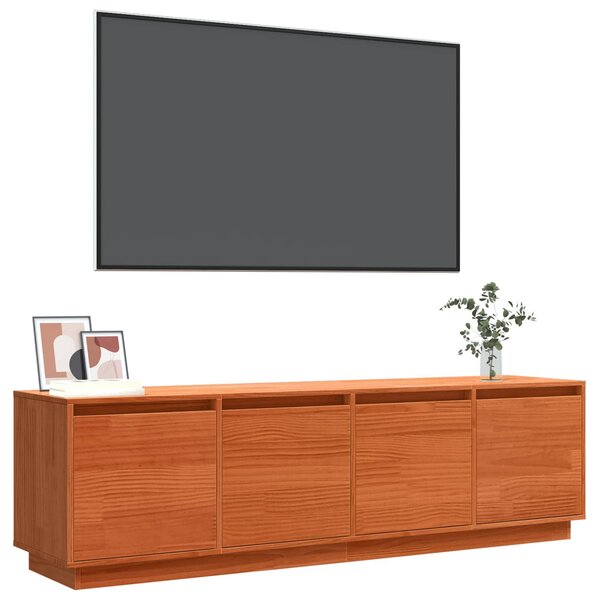 TV szekrény 156 x 37 x 45 cm Barna Szerelt Fa