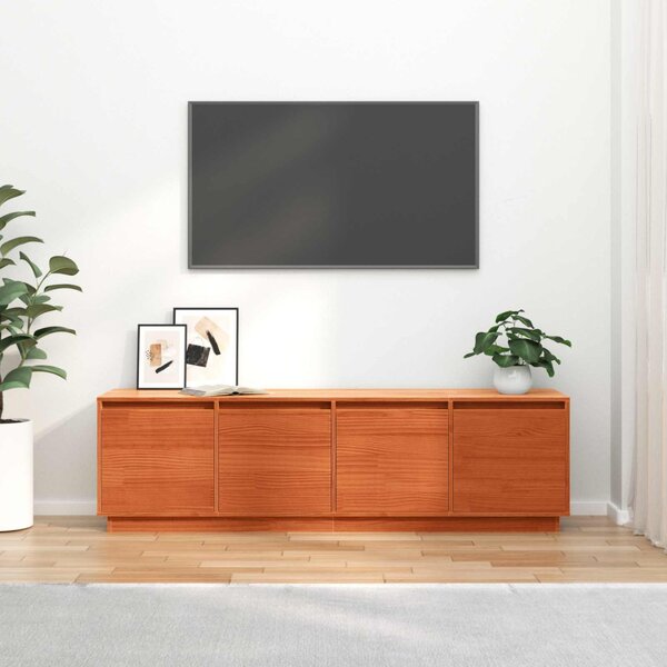 TV szekrény 156 x 37 x 45 cm Barna Szerelt Fa