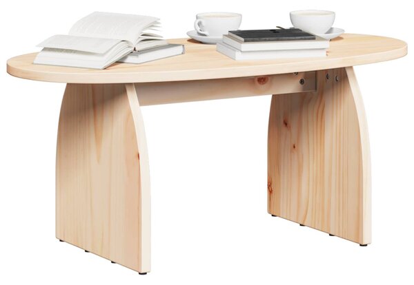 Dohányzóasztal Barna 80 x 40 x 35 cm Tömör fenyőfa
