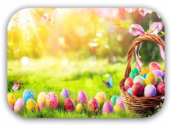 Homa HAPPY EASTER Colorful eggs 30x40 cm