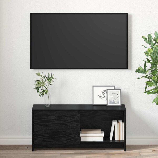 TV szekrény garnitúra 90 x 35 x 40 cm Fekete tölgy Szerelt Fa