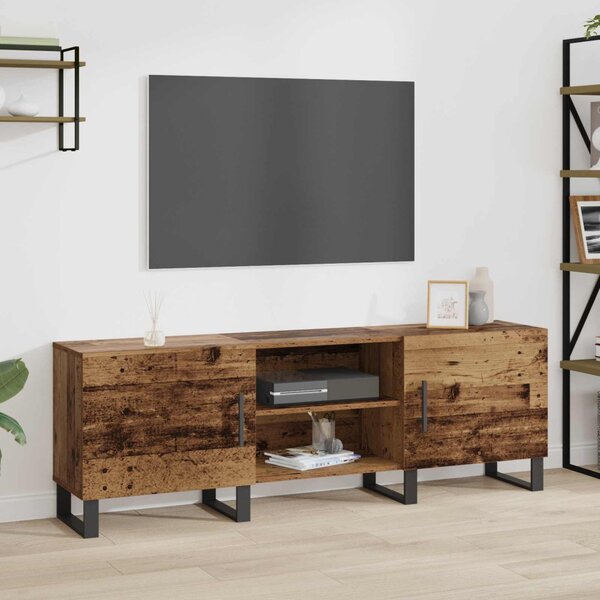 TV szekrény 150 x 30 x 50 cm Öreg fa Szerelt Fa