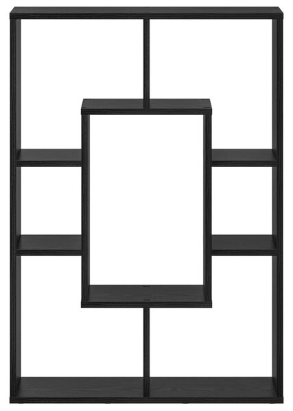 Könyvespolc 7 szintes 63 x 20 x 90 cm Szerelt Fa Fekete tölgy