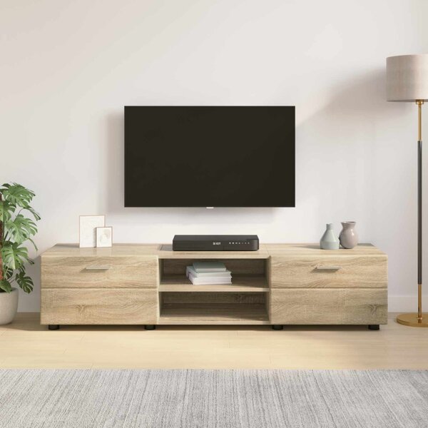 Fából Készült Szekrény 150 x 39 x 30 cm Sonoma tölgy Szerelt Fa