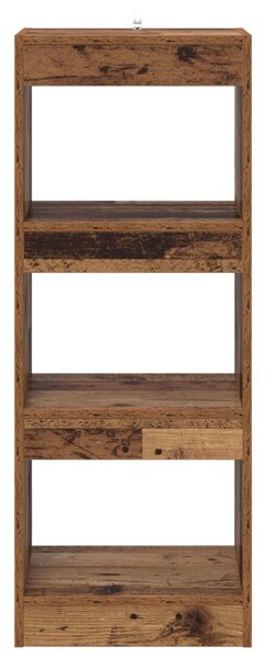 Könyvespolc 3 szintes 40 x 30 x 103 cm Szerelt Fa Régi fa