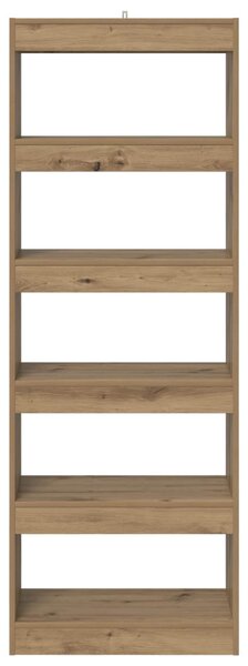 Könyvespolc 5 szintes 60 x 30 x 166 cm Szerelt Fa