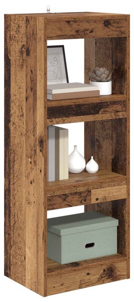 Könyvespolc 3 szintes 40 x 30 x 103 cm Szerelt Fa Régi fa