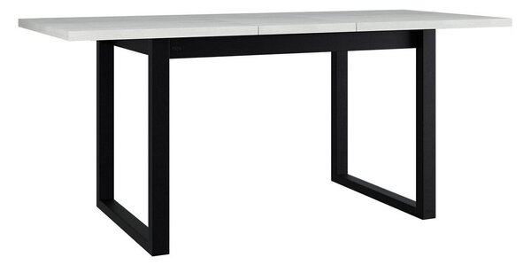 Asztal Victorville 327, 78x92cm, Artisan tölgy, Fekete