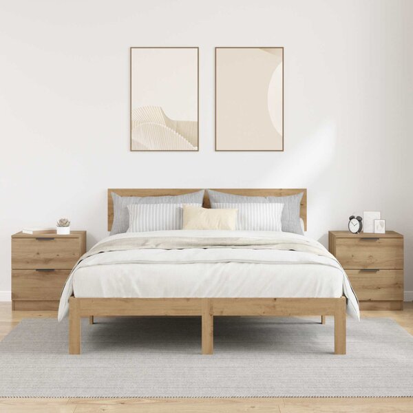 Éjjeliszekrény 2 db Artisan tölgy 45 x 39 x 50cm Szerelt Fa