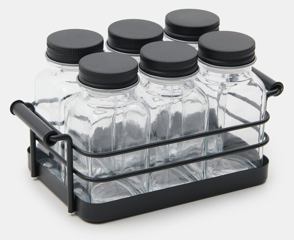 Sinsay - Ételtároló készlet tartóval 6 pack - fekete