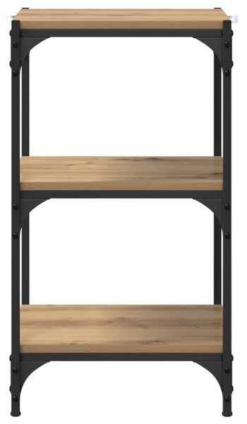 Könyvespolc 3 szintes 40 x 33 x 70,5 cm Műszaki fa és vas