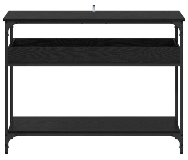 Konzolasztal Musta tammi 100 x 29 x 75 cm Szerelt fa
