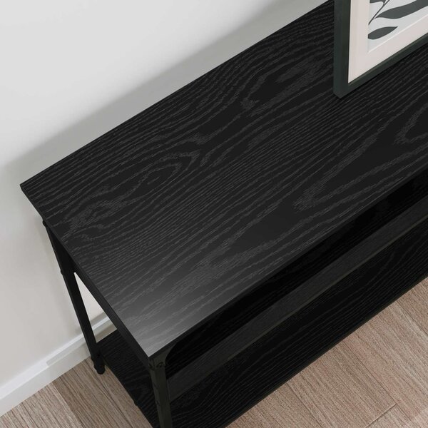 Konzolasztal Musta tammi 100 x 29 x 75 cm Szerelt fa